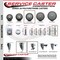 Service Caster 4 Inch Gray Polyurethane Wheel Swivel 34 Inch Threaded Stem Caster Set 2 Brakes SCC SCC-TS20S414-PPUB-34212-2-TLB-2 - alternate 4